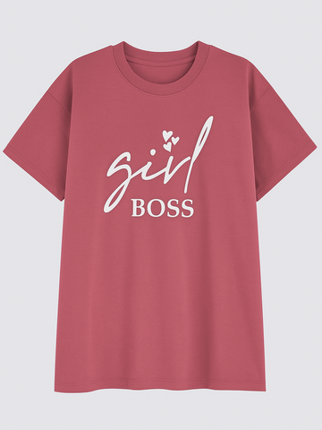 Dusty pink Graphic Tee