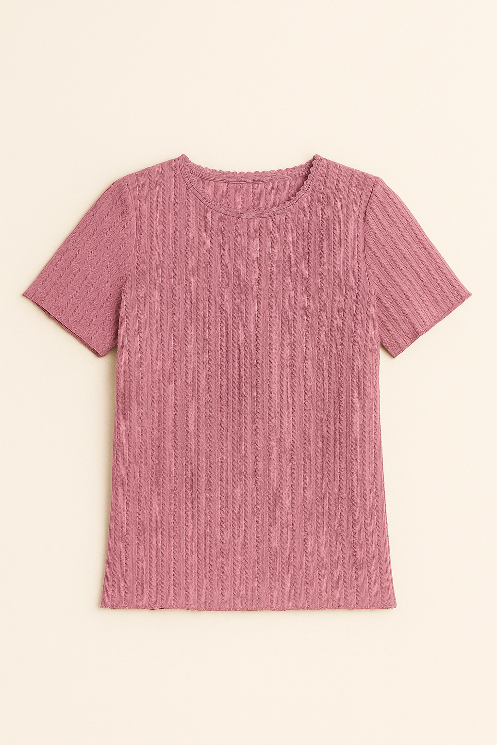 “Mauve Knit Casual Top”