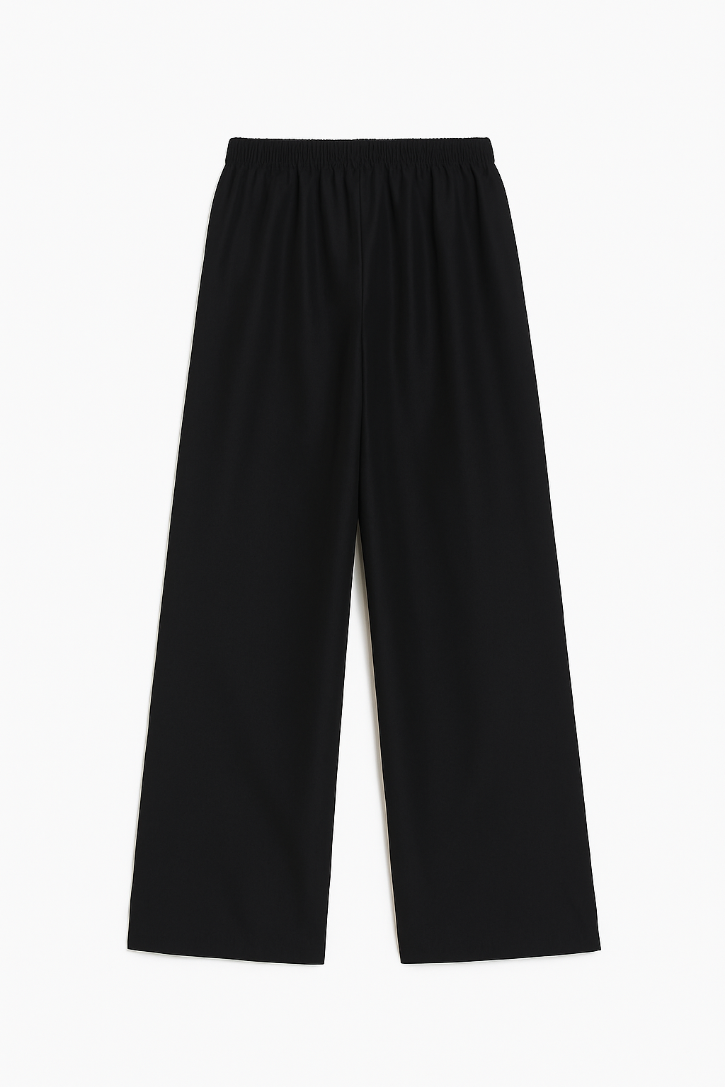 Mint Black Wide-Leg Pants with Seam Detail bell bottoms
