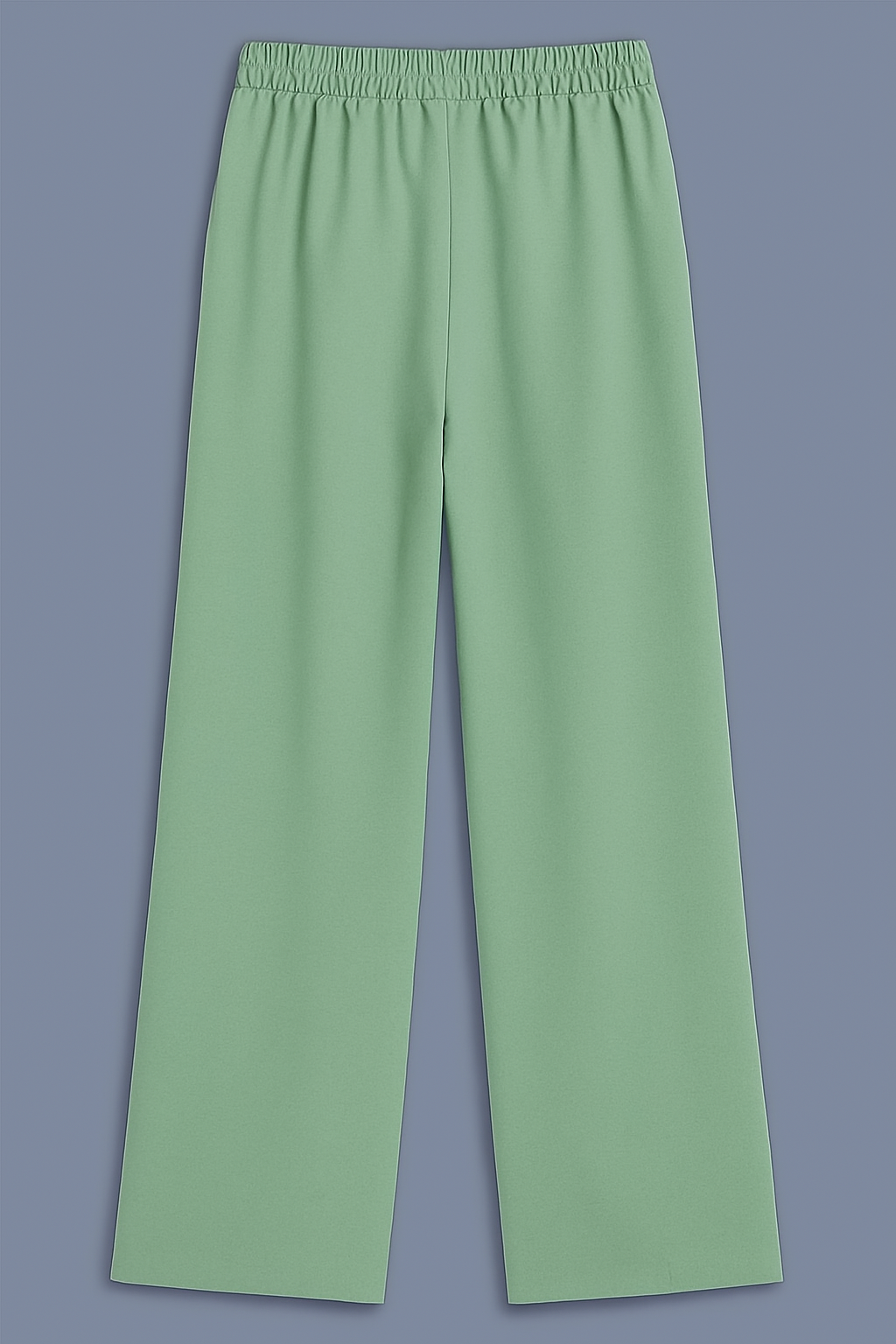 Mint Green Wide-Leg Pants with Seam Detail bell bottoms