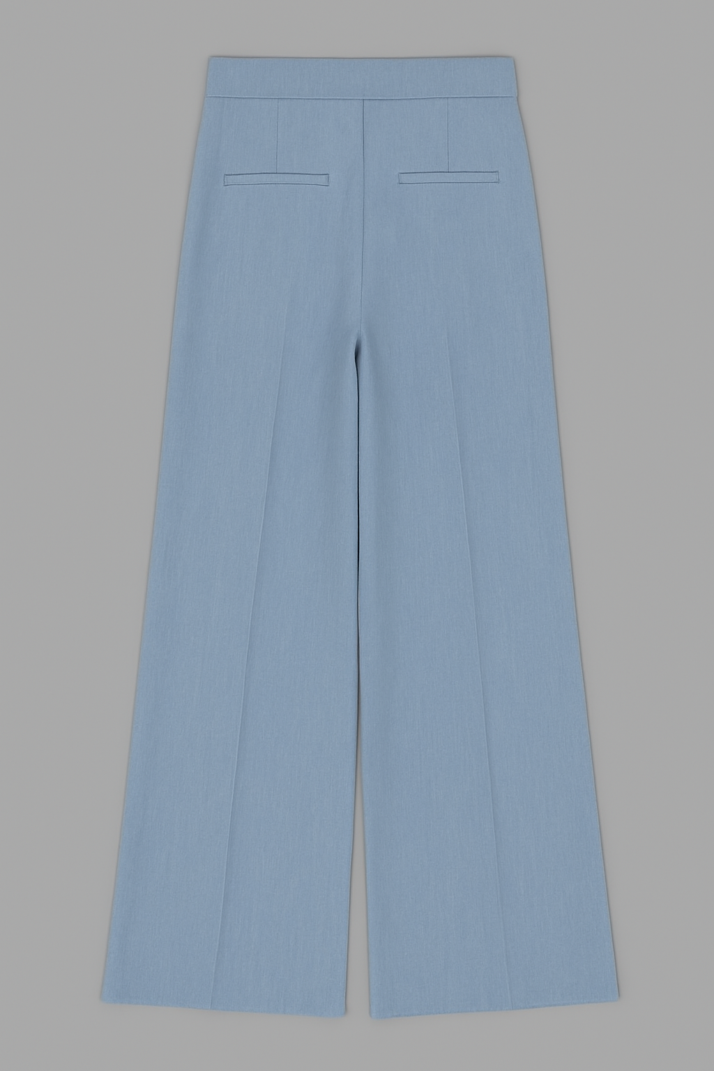 Mint blue Wide-Leg Pants with Seam Detail bell bottoms