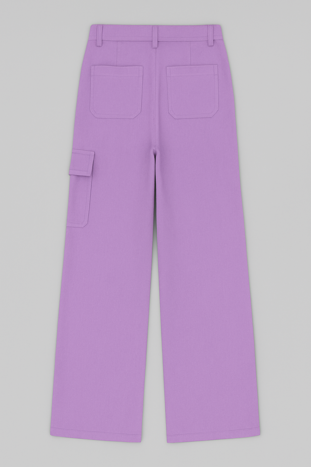 Women's Relaxed Fit Lavender Cargo Bottoms