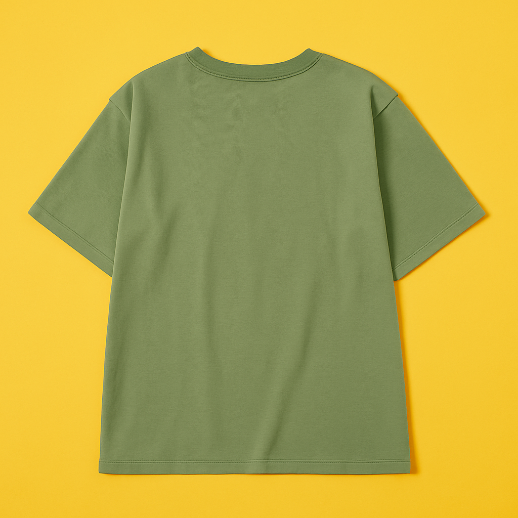 Moon Child Graphic Tee – Olive Green