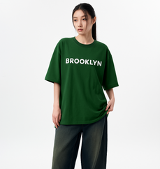 Bold Bloome Brooklyn Graphic T-Shirt in Green