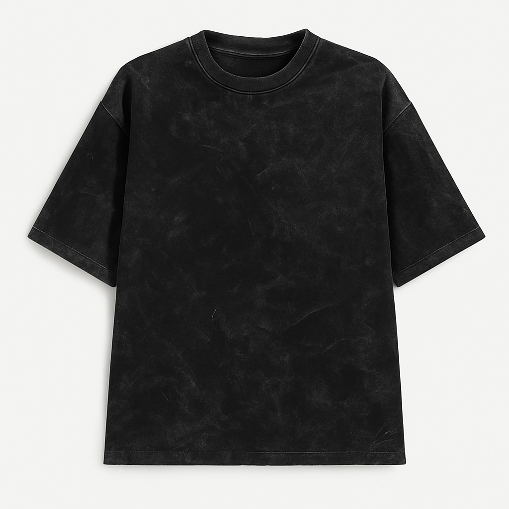 Midnight Fade T-Shirt Soft Washed Black Tee